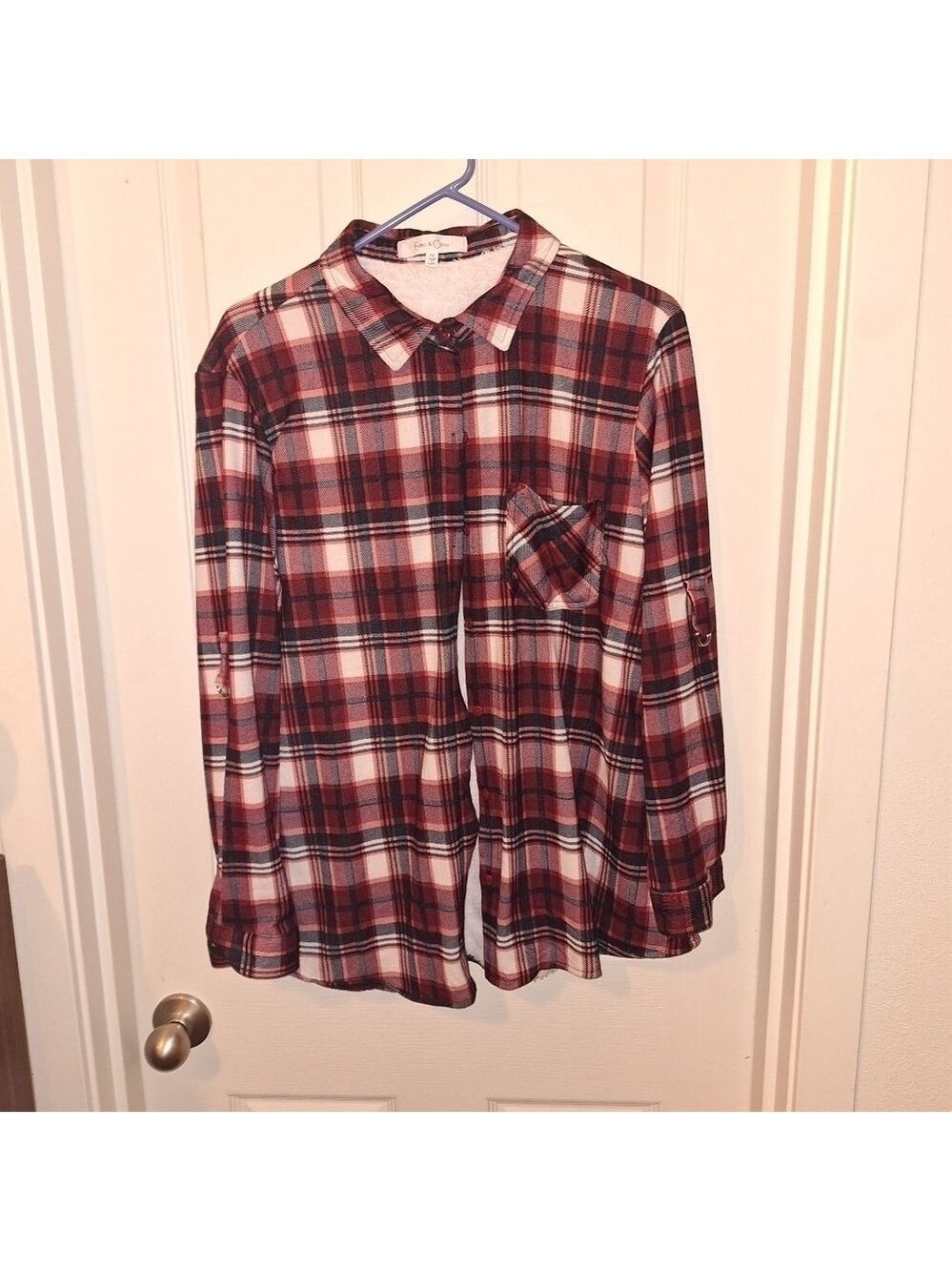 Plus Size Flannel Long Sleeve